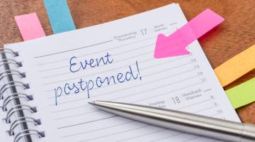 Postponed note written in diary